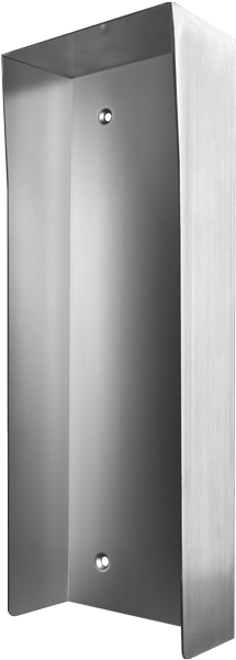 DoorBird D2101 KV-PH Protected-Hood Video Door Station, Stainless Steel Brushed, for in Use with Surface Mounting Housing