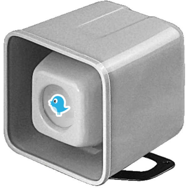 DoorBird A001 Combi Horn Speaker/Siren BirdGuard (incl. Amplifier within the BirdGuard), 100dB