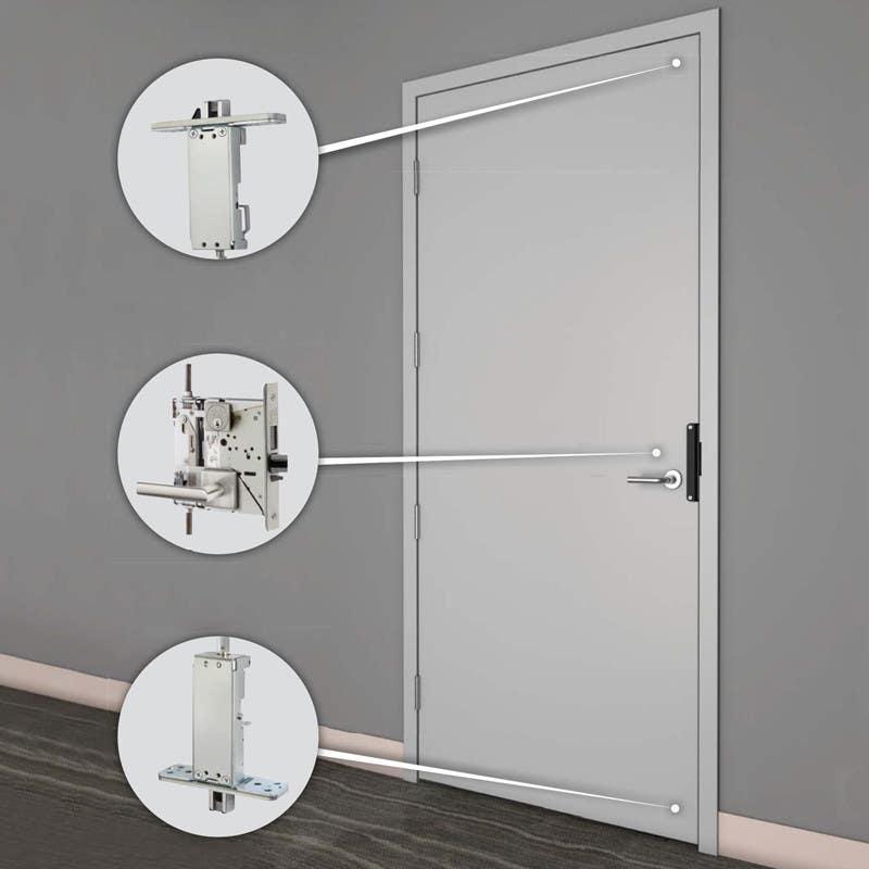 Corbin Russwin FE6600 Series Multi-Point Locks: Museo Collection w/ Georgia, Jackson, Salvador, Marc Levers