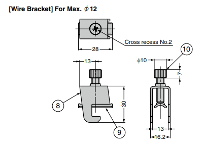 Sugatsune WSM-10 Wire Management Bracket
