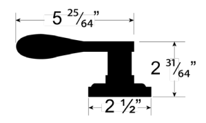 Cal-Royal JUP Jupiter Contemporary Series Lever