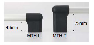 Sugatsune MTH Pipe Door Handle Aluminum Grip