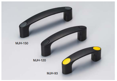 Sugatsune MJH Cabinet Handle (Front Screw Mount), Black