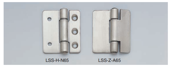 Sugatsune LSS-H-A65 Butt Hinge w/ No Screw Holes, Standard Assembly, 304 Stainless Steel, 55Lbs/Pair