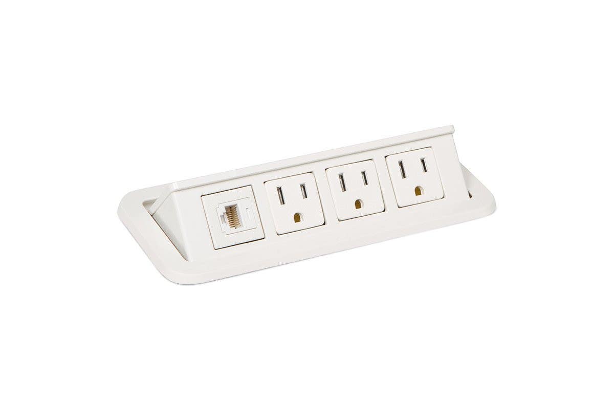 Mockett PCS68/3E Flip-Up Power Grommets - 3 Power/1 Data