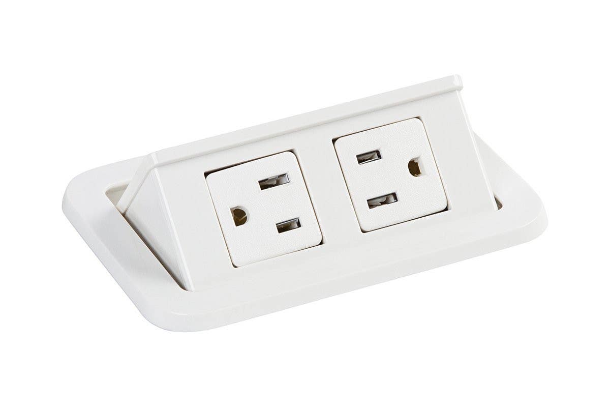 Mockett PCS68A/EE Flip-Up Power Grommets - 2 Power