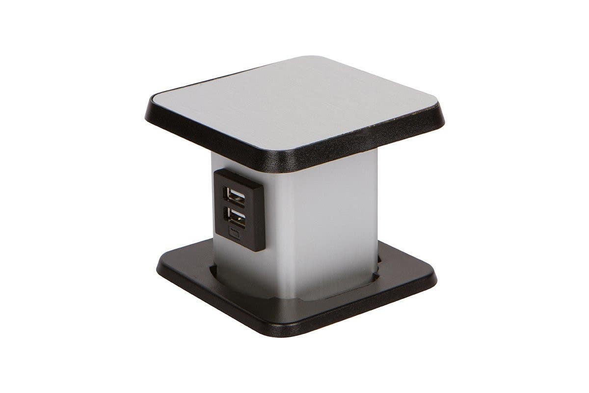 Mockett PCS39TR/UE Pop Up Tamper Resistant Convenience Outlets - 1 Dual USB, 1 Electric