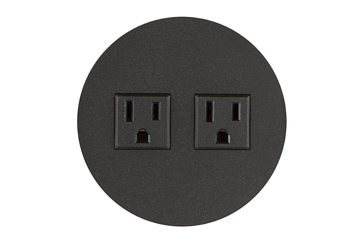 Mockett PCS62M/R/EE Mini Round Flush Power Grommets - 2 Electric