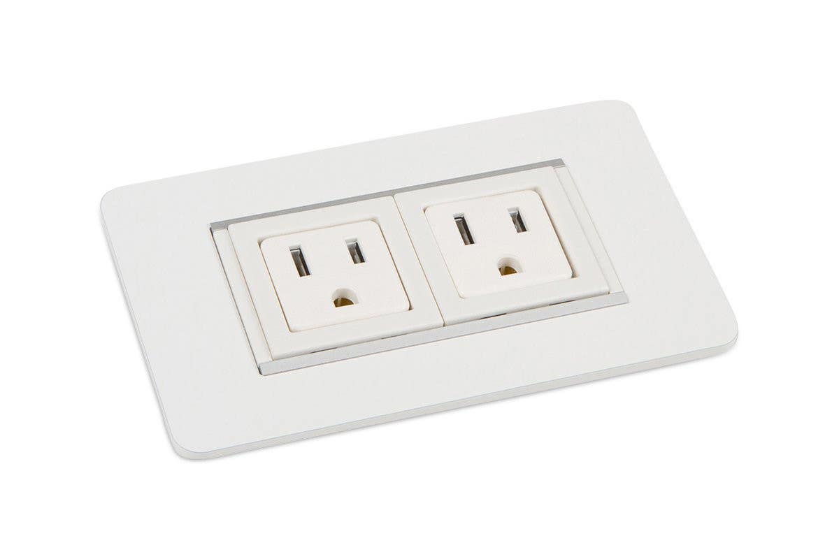 Mockett PCS49/EE Rectangular 2 Power Grommets