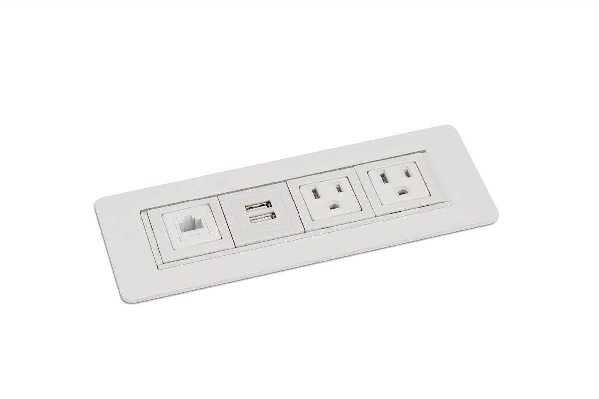 Mockett PCS49C Rectangular Power/Data/USB Grommets