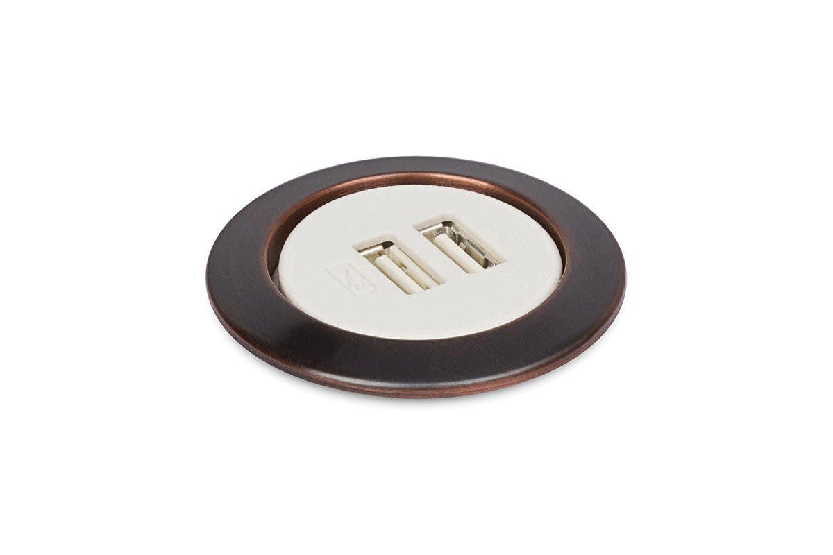 Mockett PCS75 Charging USB Grommets - Metal Flange