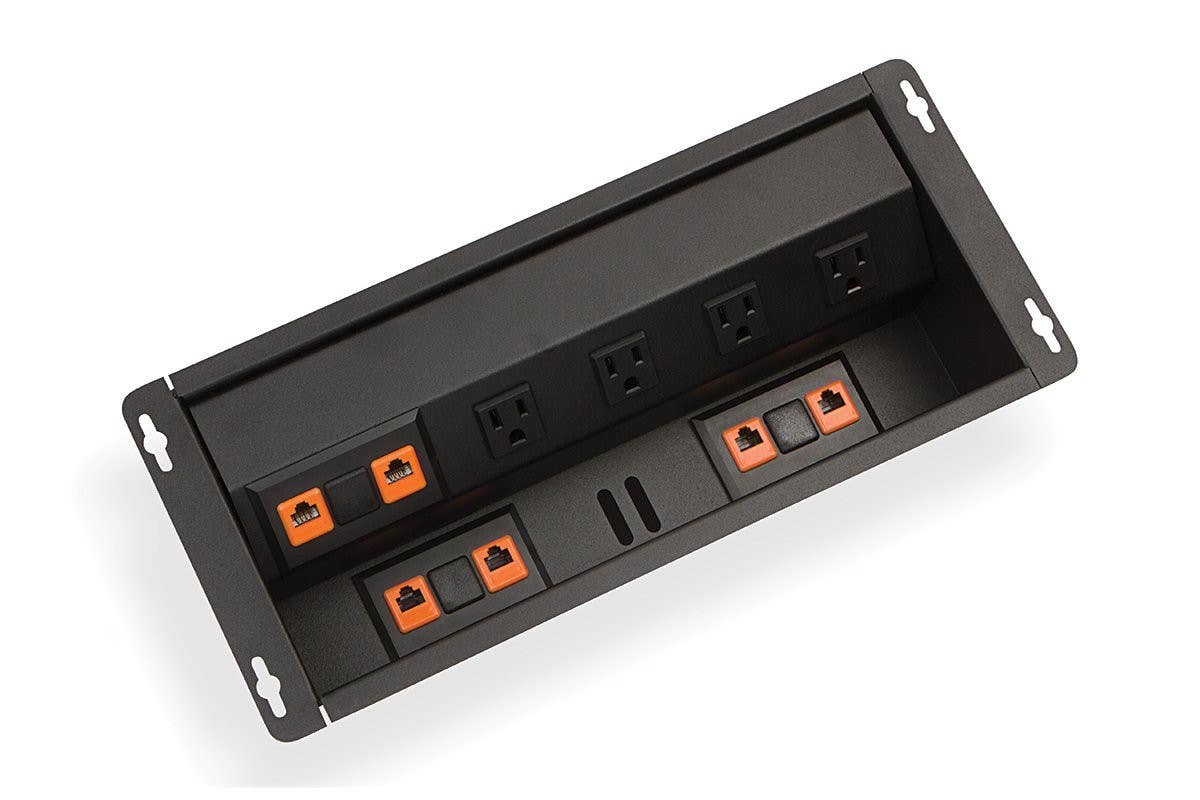 Mockett PCS92 Under Desk Mount Power Hubs (4 Power/6 Data)