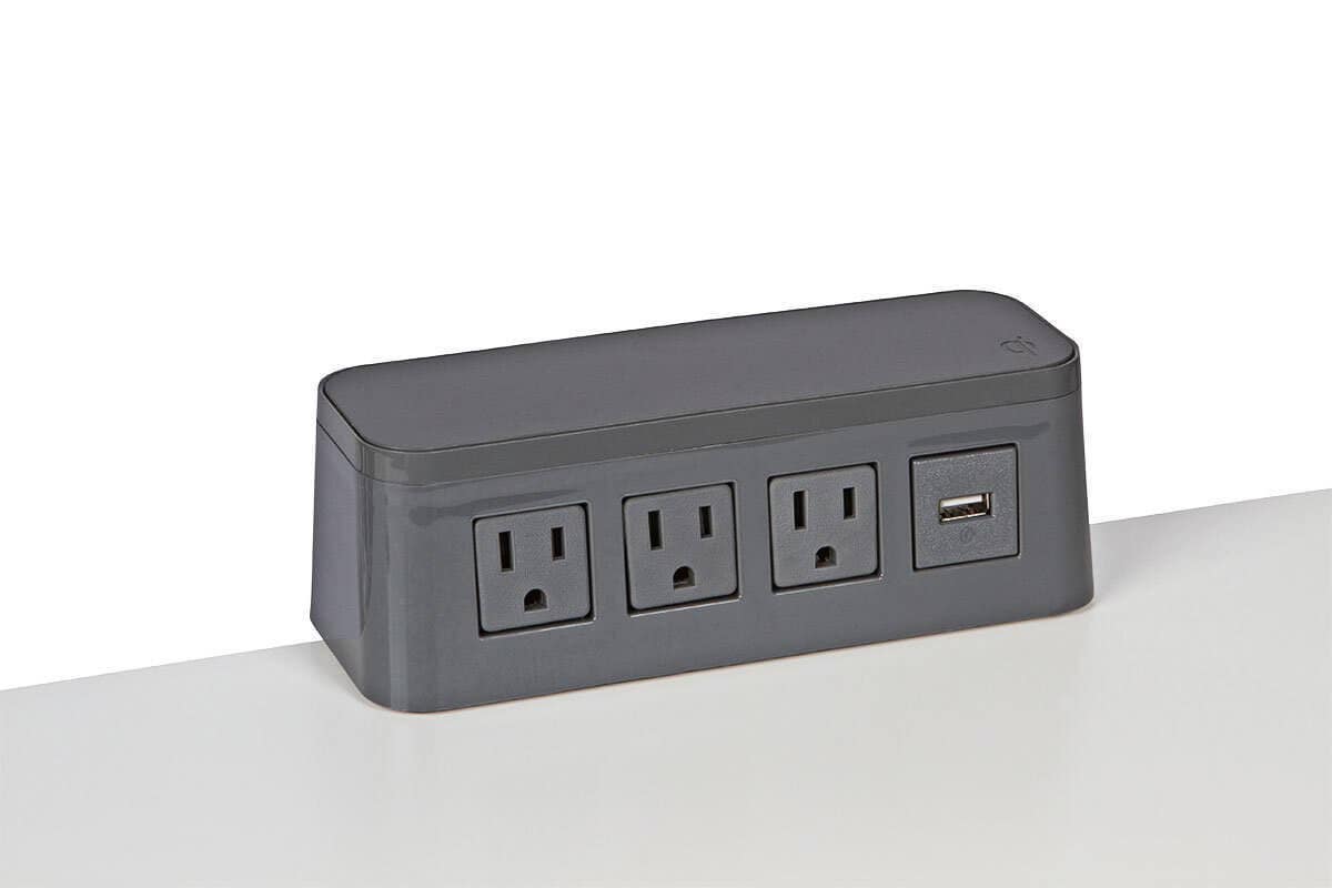 Mockett PCS67E/QI Edge Mounts 3 Power/USB/Qi