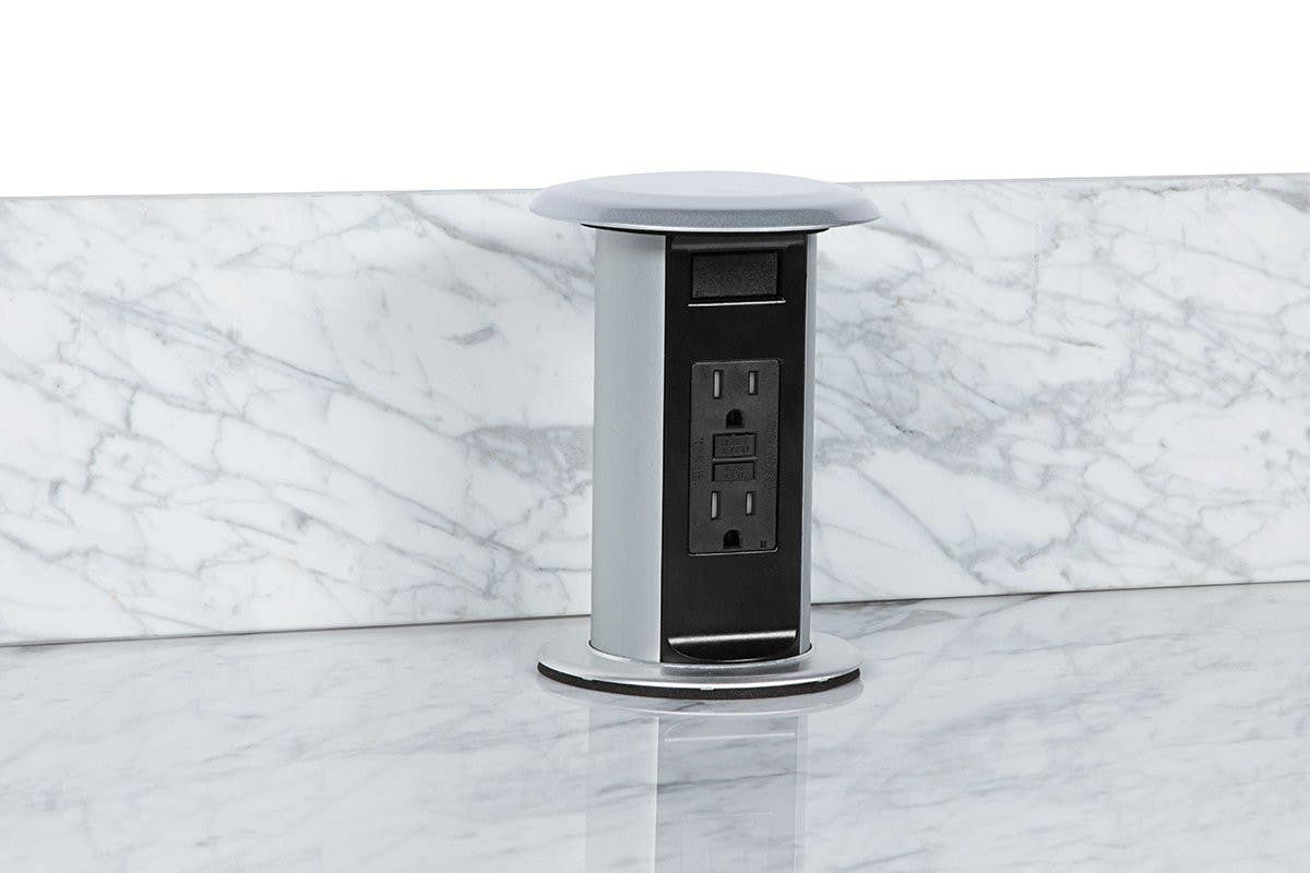 Mockett PCS77-23G Pop-Up Kitchen PowerÄ€A® Grommet 15A Countertop GFI Outlets