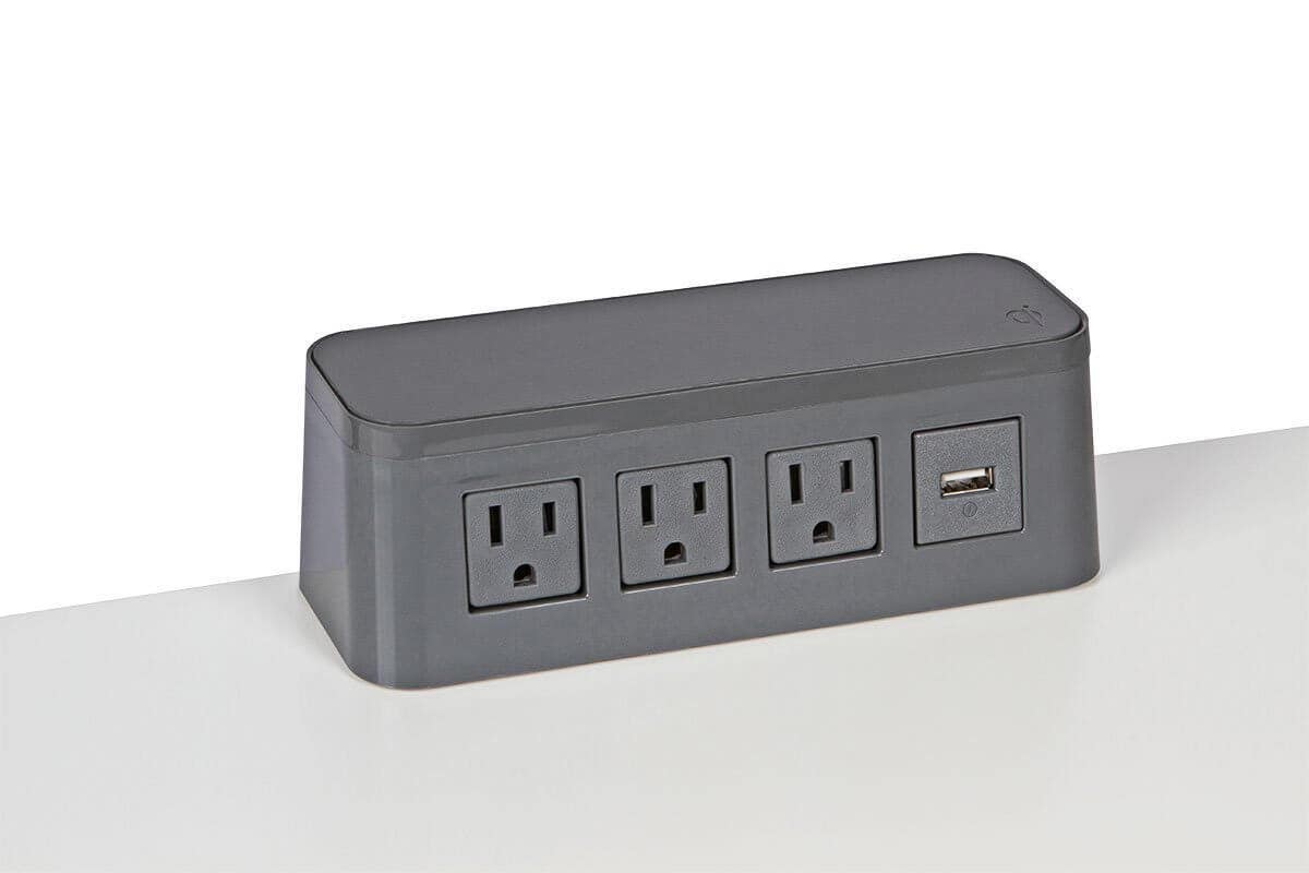 Mockett PCS67T/QI Table Top Mounts 3 Power/USB/Qi