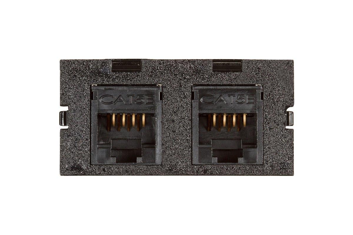 Mockett 245C5E-BK Dual Cat5e RJ45
