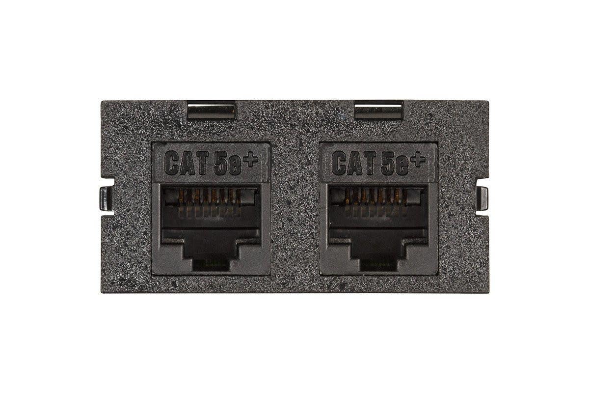 Mockett U2545-2-BK Dual Cat5e RJ45 Universal Kit