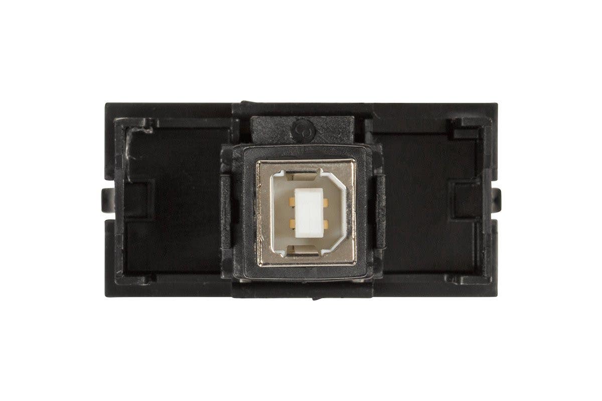 Mockett U1-USB/B-BK Single USB B Connectors with Plate