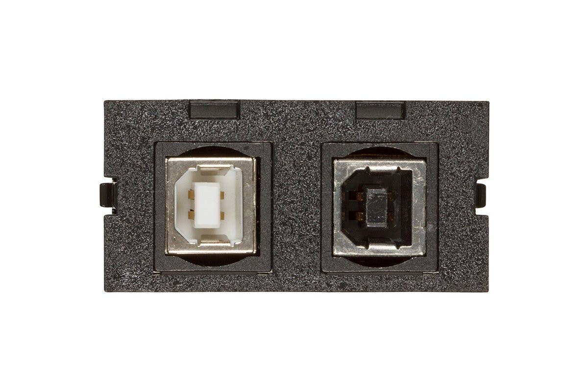 Mockett U2-USB/B-BK Dual USB B Connectors
