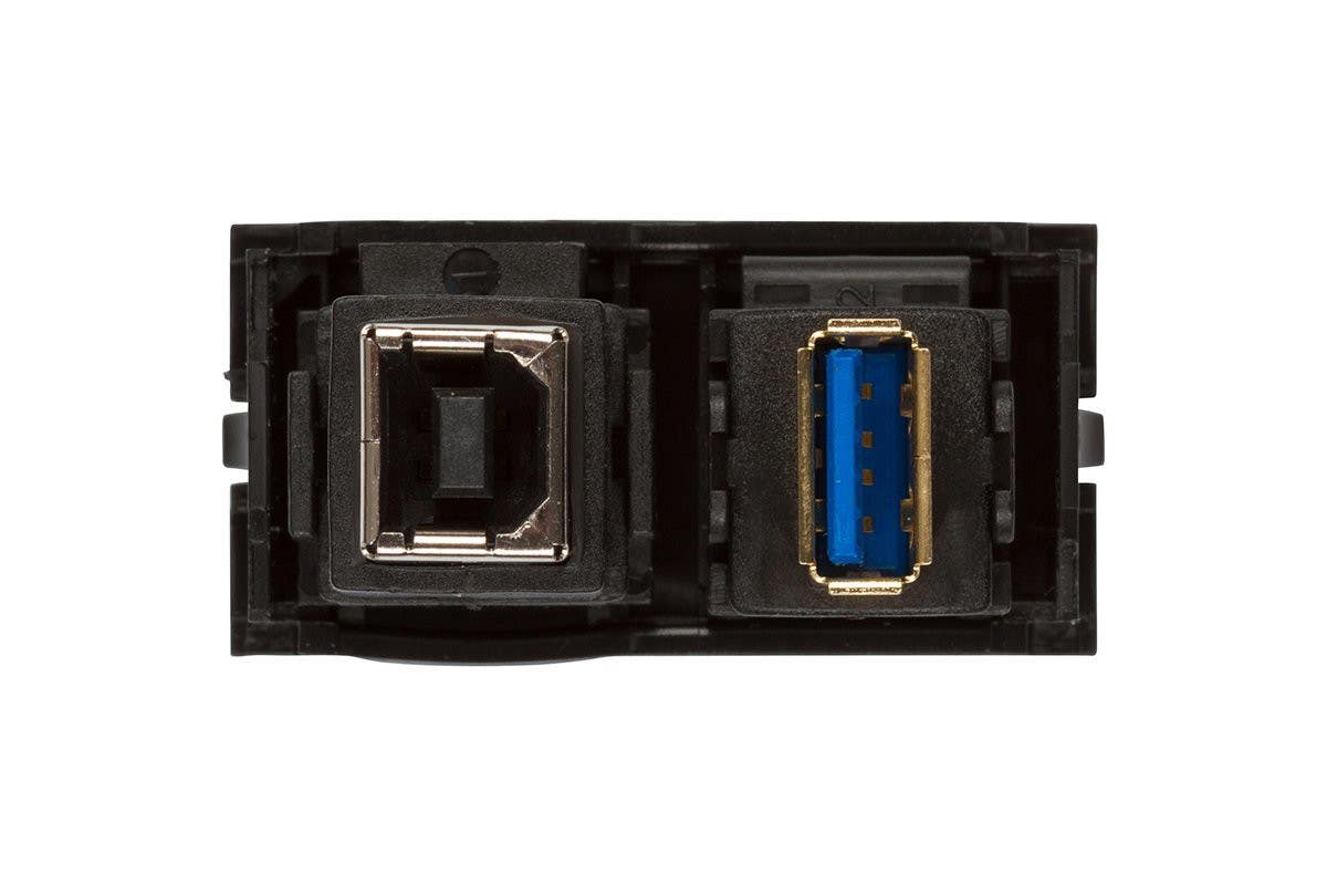 Mockett U2-USB/AB-BK Dual USB A/B Connectors