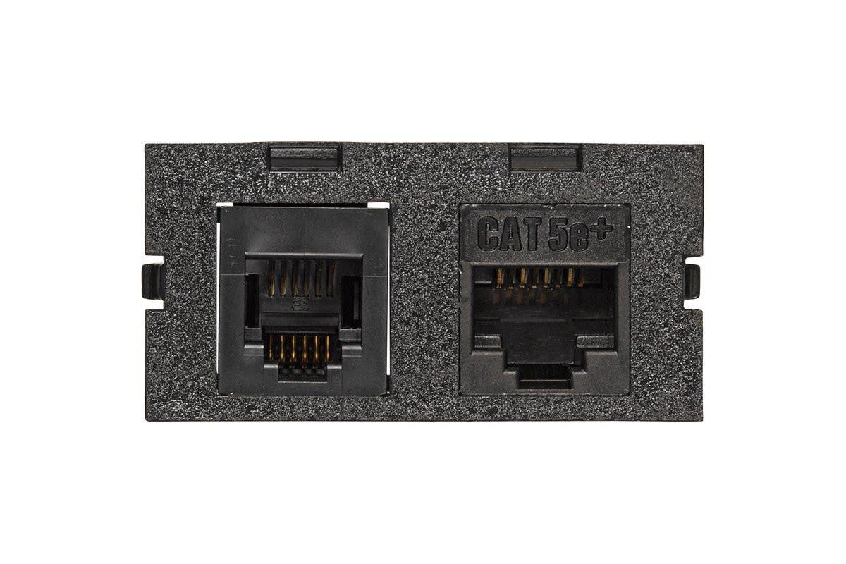 Mockett U2311545-BK 1 ea. Cat3 RJ11, female to female & 1 ea. Cat5e RJ45