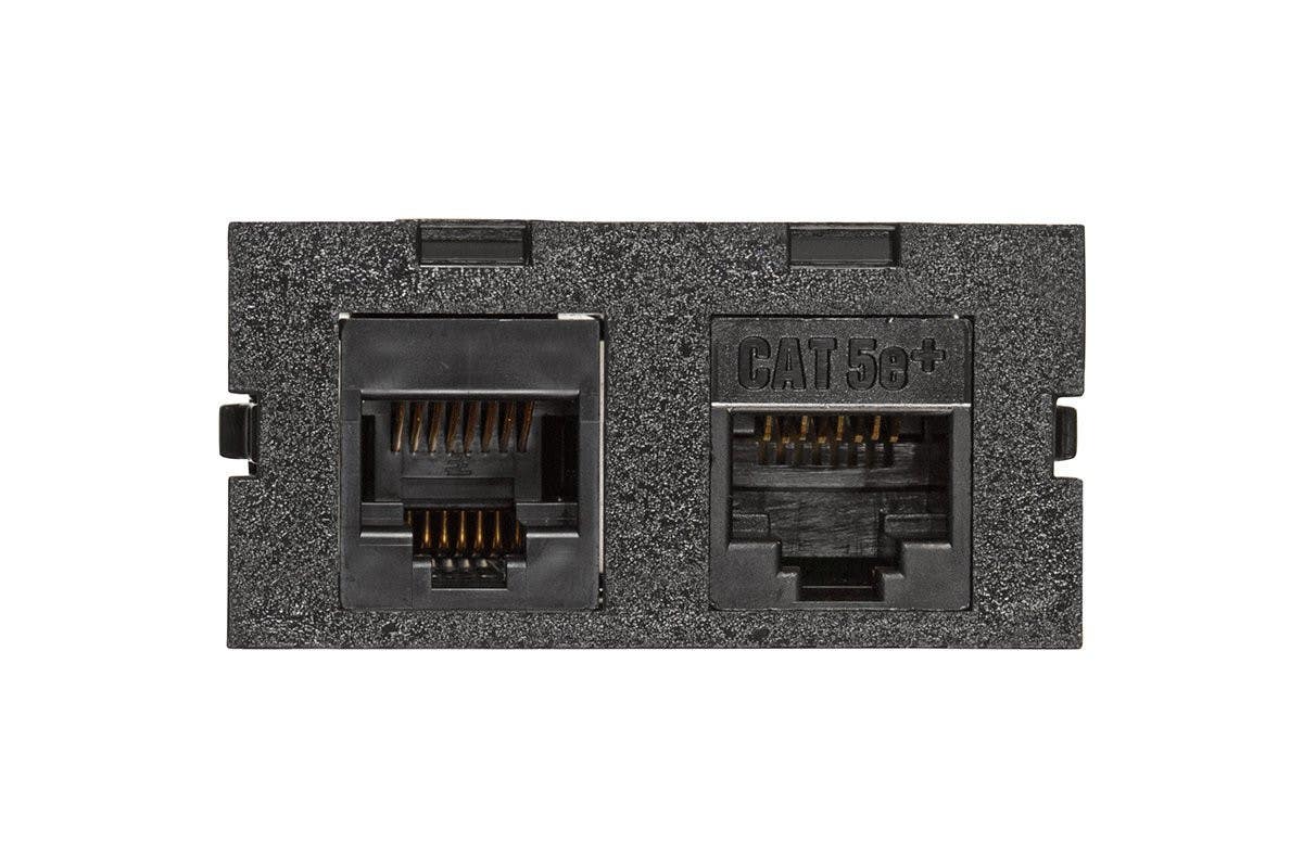 Mockett U2345545-BK 1 ea. Cat3 RJ45, female to female & 1 ea. Cat5e RJ45