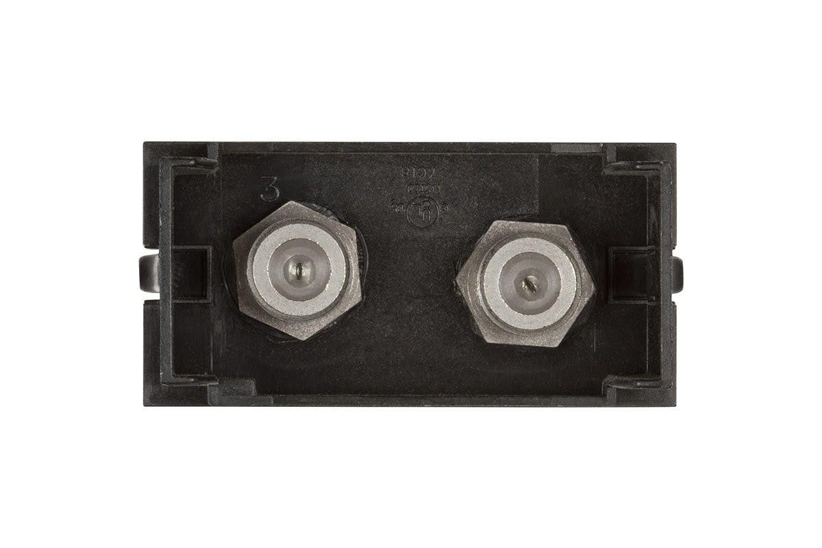 Mockett 2F-BK Dual F Connectors