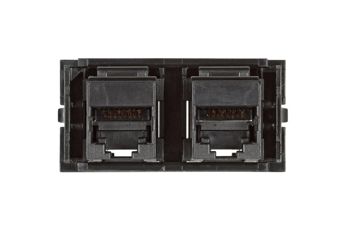 Mockett U2KEY6FF-BK Dual Cat6 RJ45, female to female