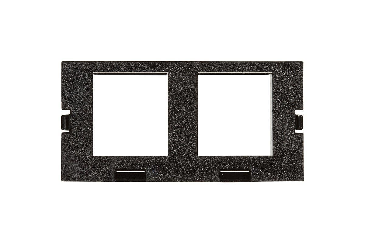 Mockett U2KEYA-BK Dual flush mount keystone insert, unloaded