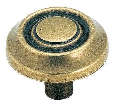 Amerock BP3423BB Everyday Heritage Cabinet Knob, 1-1/4" Diameter, Burnished Brass