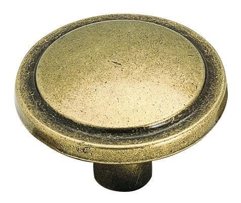 Amerock BP3443BB Everyday Heritage Cabinet Knob, 1-1/4" Diameter, Burnished Brass