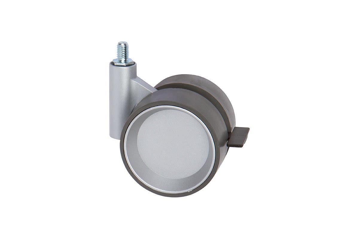 Mockett CA44SA/CA46SA Twin-Wheel Caster - Stem, Brake