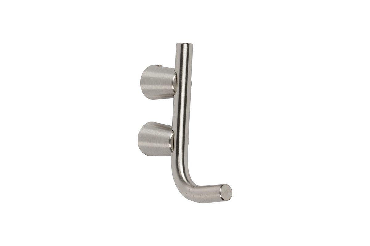 Mockett CH12A-SSS Single Prong Coat Hooks - Satin Stainless Steel