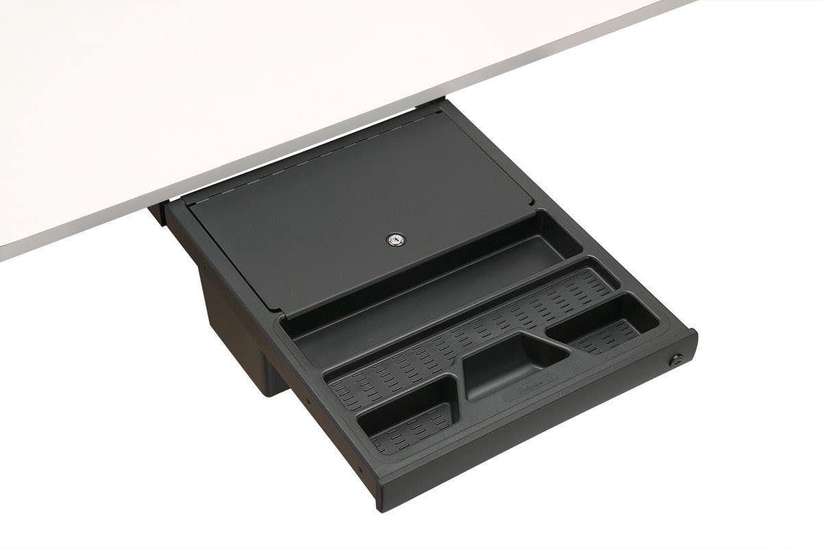 Mockett DWR1/WL-90 Storage Drawers with Locking Lid, Matte Black