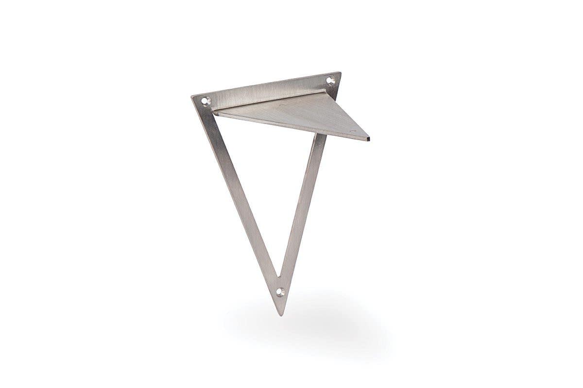 Mockett SH54 Triangle Shelf Bracket - Satin Stainless Steel