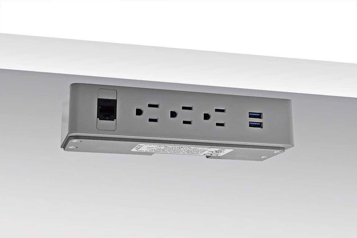 Mockett PCS99C Under Desk Power Docks - 3 Power/USB/Data