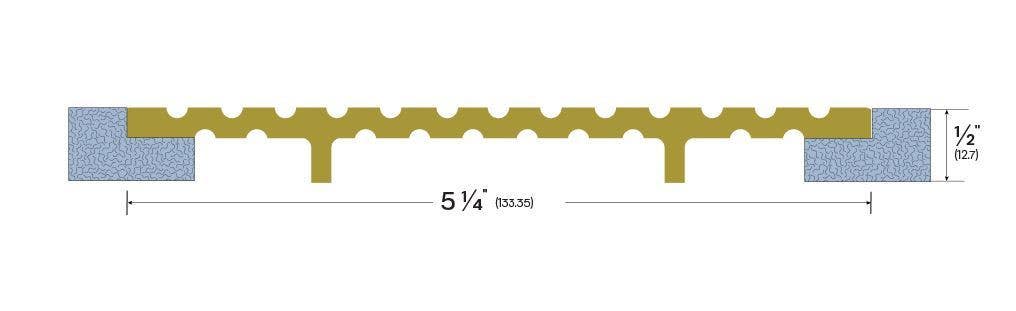 Legacy Manufacturing 3514BR Bronze Threshold (5-1/4" by 1/4"), Finish-Architectural Bronze