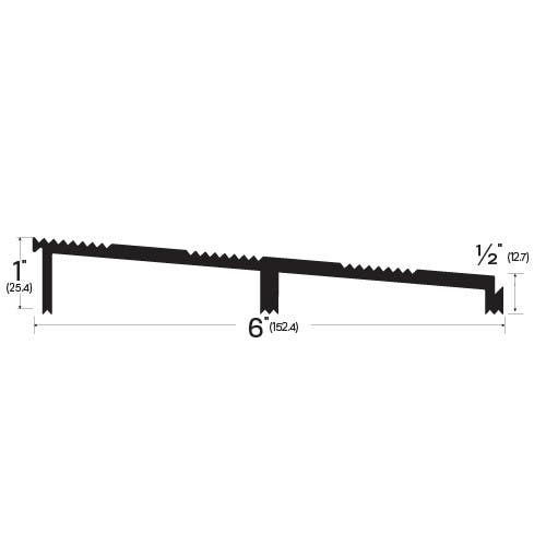 Legacy Manufacturing 3632MA Aluminum Ramp (6" by 1/2"), Finish-Mill Aluminum