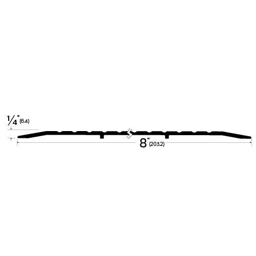 Legacy Manufacturing 3845MA Threshold (8" by 1/4"), Finish-Mill Aluminum