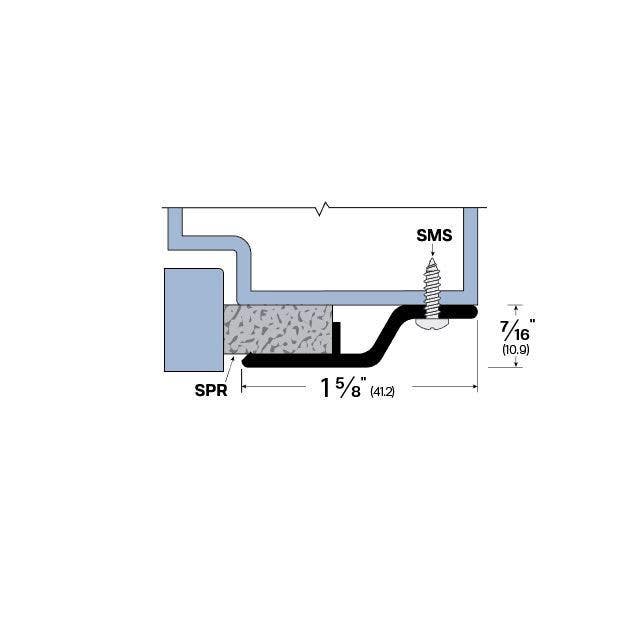 Legacy Manufacturing 5041 Mechanically Fastened Gasketing (1-5/8" by 7/16")