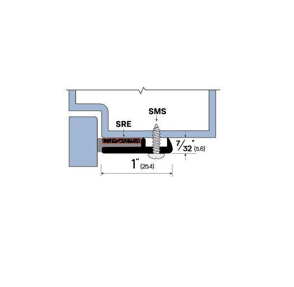 Legacy Manufacturing 5203 Mechanically Fastened Gasketing (1" by 7/32")