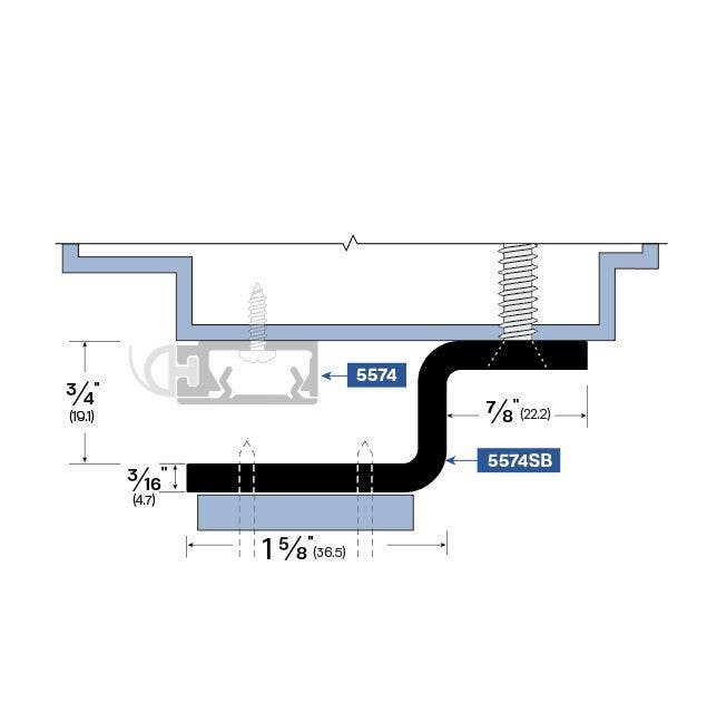 Legacy Manufacturing 5574SPB Strike Plate Mounting Bracket