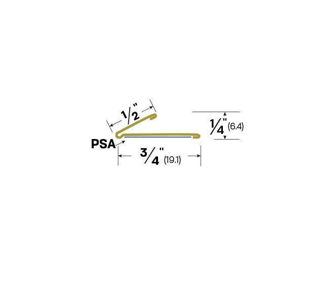 Legacy Manufacturing 5911BR Adhesive Door Seal, Finish-Architectural Bronze