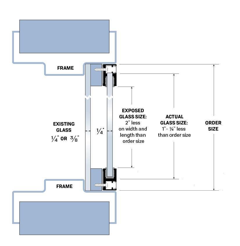 Legacy Manufacturing 50888CA Acoustical Vision (5/8" by 1"), Finish-Clear Anodized Aluminum