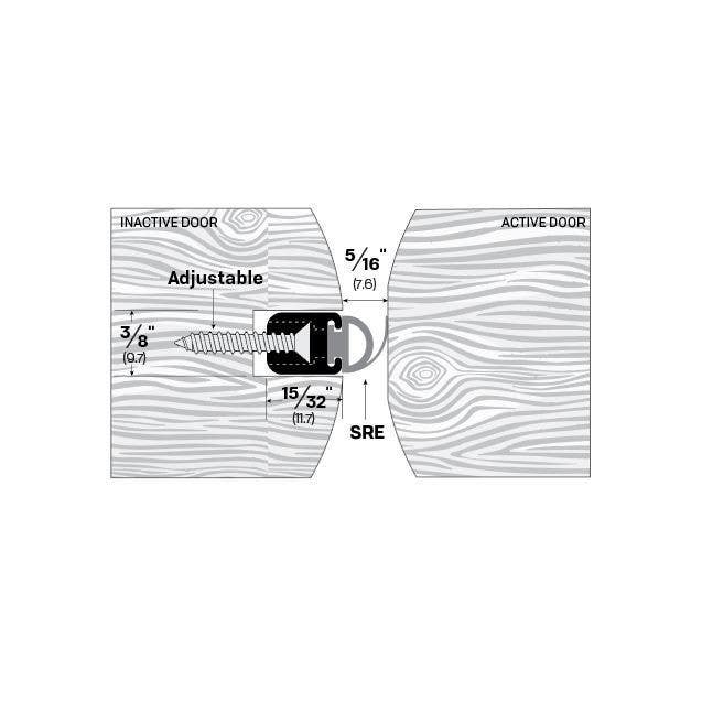 Legacy Manufacturing 763 Meeting Stile (15/32" by 3/8")