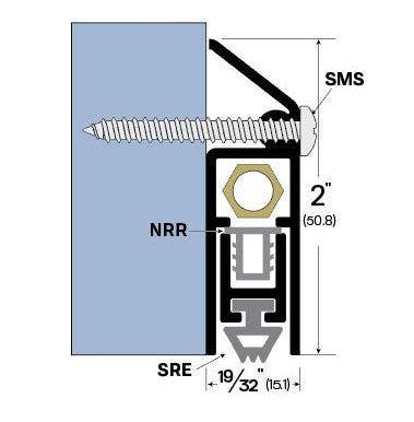 Legacy Manufacturing 7123 Surface Automatic Door Bottom (19/32" by 2")