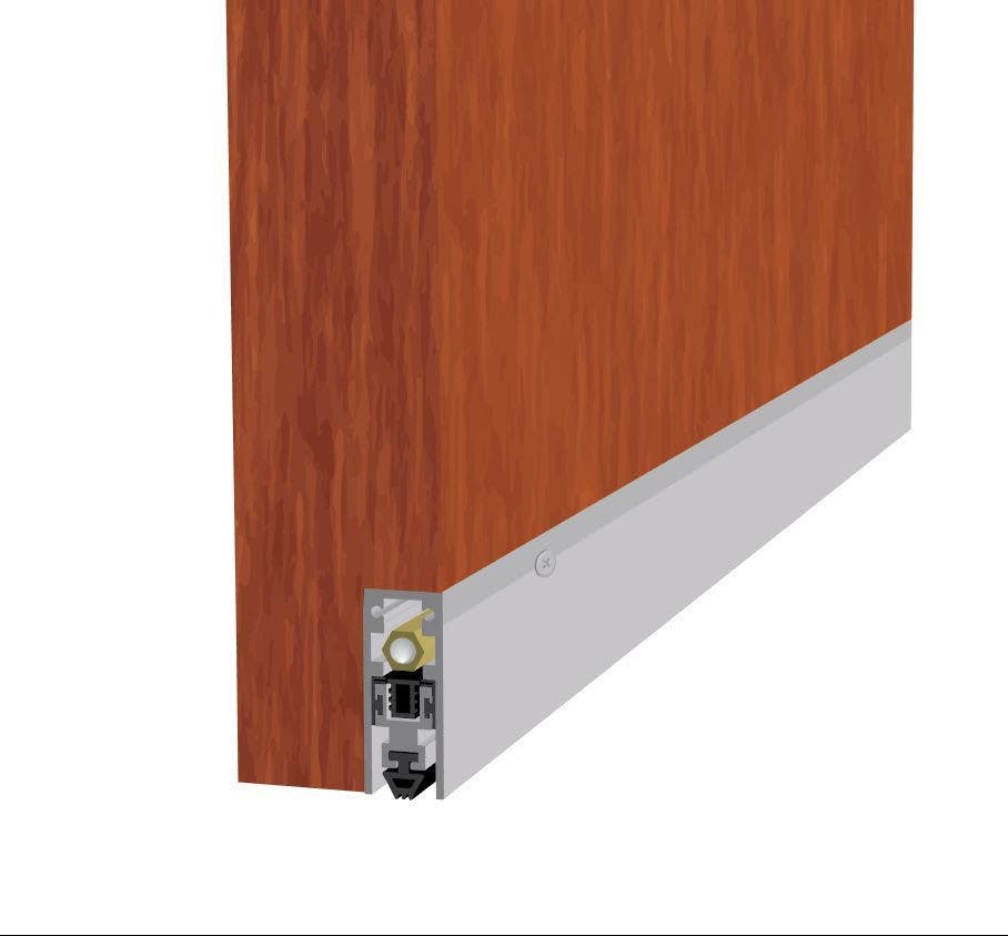 Legacy Manufacturing 7253 Semi-Mortised Automatic Door Bottom (11/16" by 1-13/16")