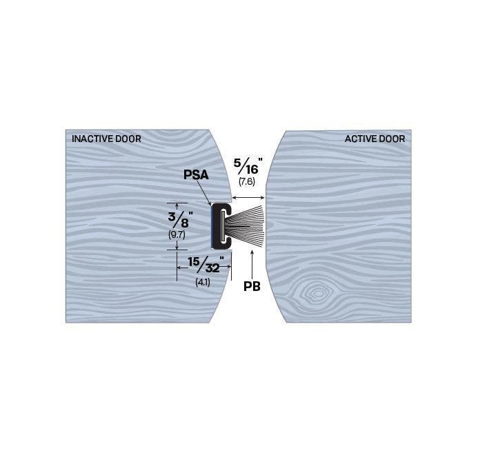 Legacy Manufacturing 7893 Meeting Stile (5/32" by 3/8")