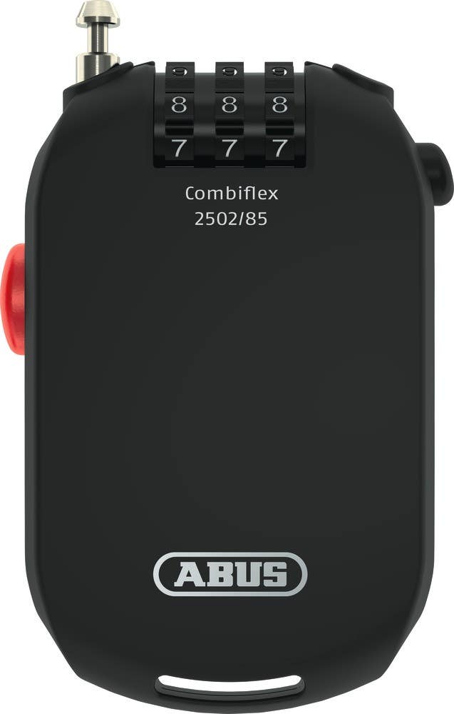 Abus 2502/85 CombiFlex 3-Dial Retractable Cable Lock, Compact
