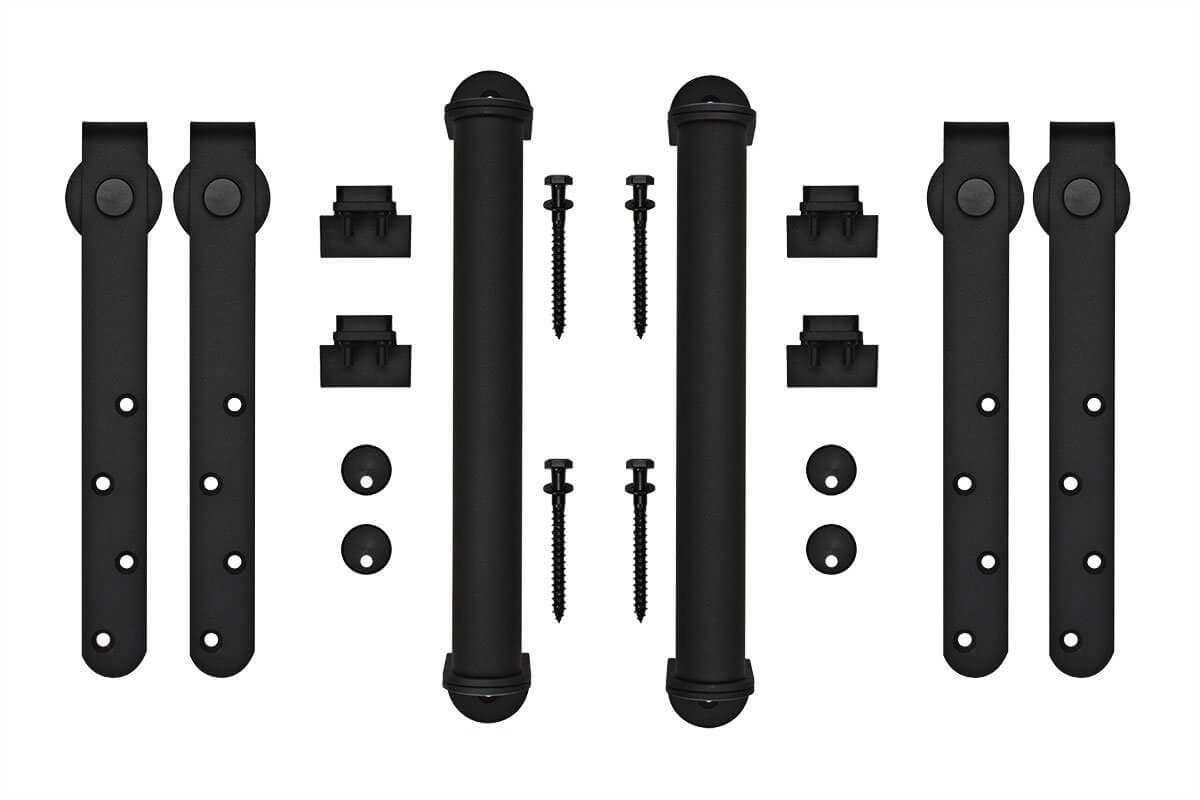 Mockett SDH4-90 Barn Door Hardware Miniature Cabinet Sliding Door Sets